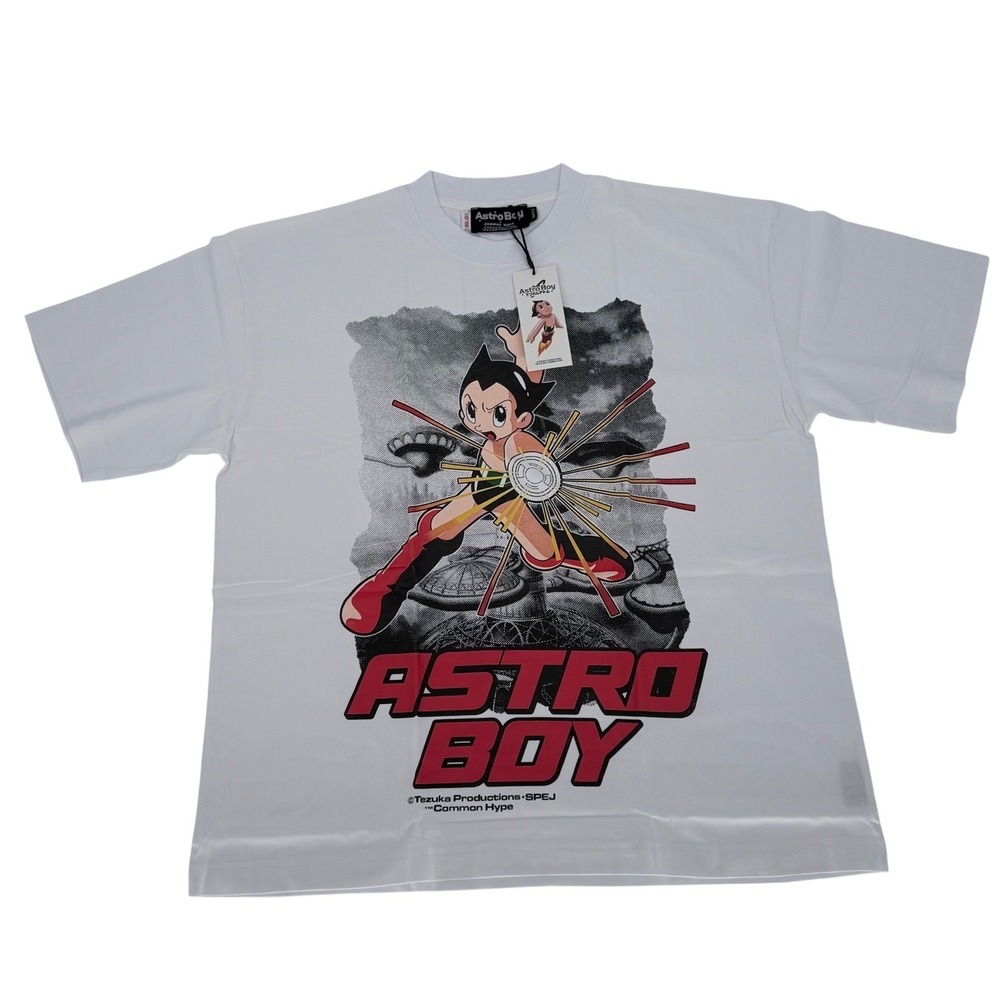Astro Boy x Common Hype Limited Edition White Graphic T-Shirt XL 1 of 100 NWT